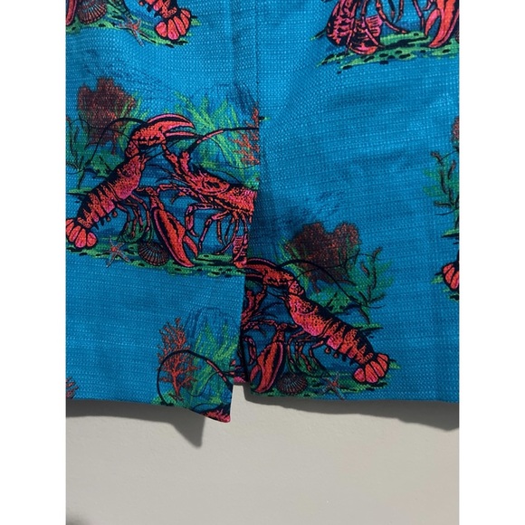 J.Crew Skirt Women’s Size 4 No. 2 Pencil Lobster Print Grasscloth AO728 - Picture 10 of 14